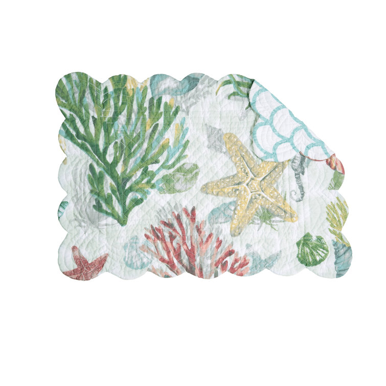 C&F Home Shellwood Cotton No Pattern Rectangle Placemat Wayfair